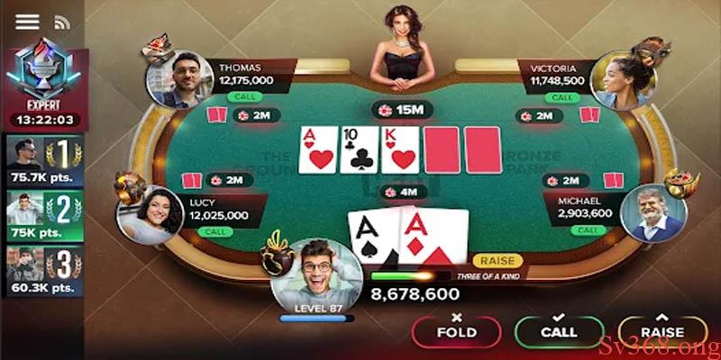 Những lựa chọn của người chơi ở mỗi vòng cược Poker online