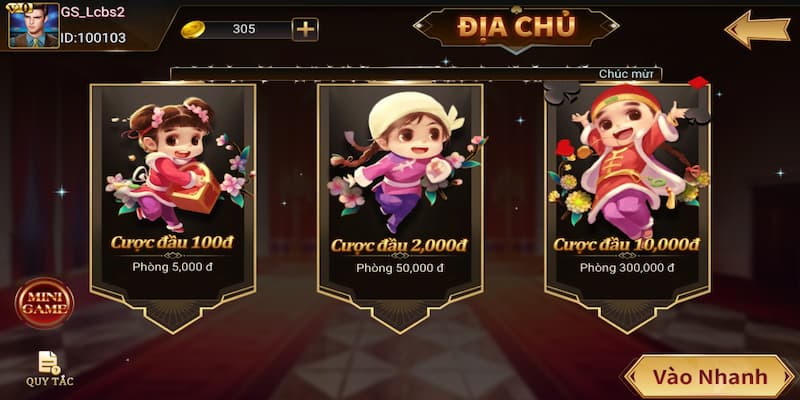 Quy luật chơi game đấu địa chủ